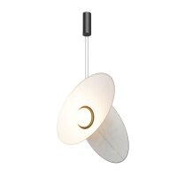LED Hängelampe Weiß verstellbar L:52 cm 3000 K...