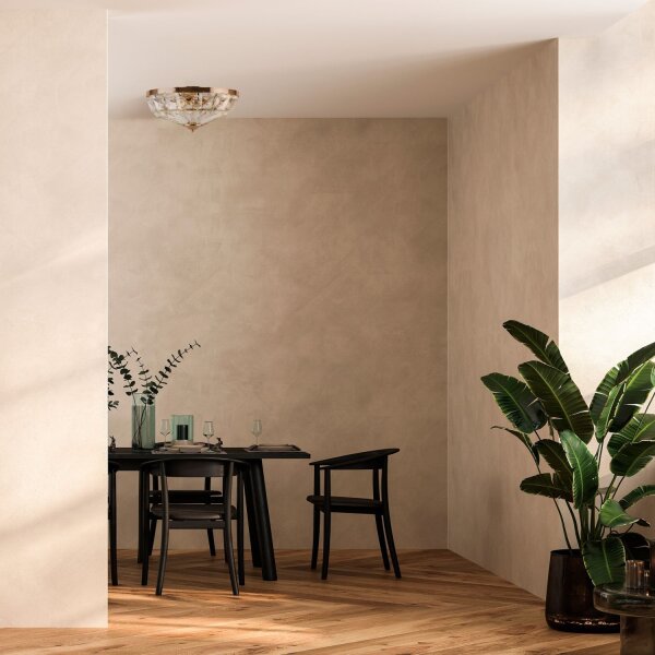 Deckenleuchte Glas Metall Gold Ø39,6 cm E14 4-flammig