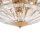Deckenleuchte Glas Metall Gold Ø39,6 cm E14 4-flammig