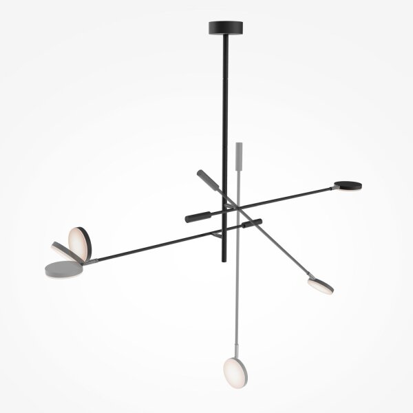 Verstellbare LED Deckenlampe Schwarz L:112,5 cm 3000 K
