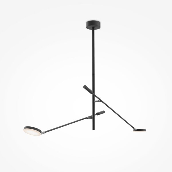 Verstellbare LED Deckenlampe Schwarz L:112,5 cm 3000 K