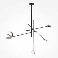 Verstellbare LED Deckenlampe Schwarz L:112,5 cm 3000 K