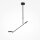 Verstellbare LED Deckenlampe Schwarz L:88,4 cm 3000 K