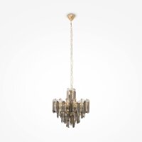 Pendelleuchte Glas Metall Gold Ø48,8 cm E14 Kristall