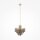 Pendelleuchte Glas Metall Gold Ø48,8 cm E14 Kristall