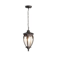 Pendelleuchte Glas Aluminium Bronze Antik IP44 27