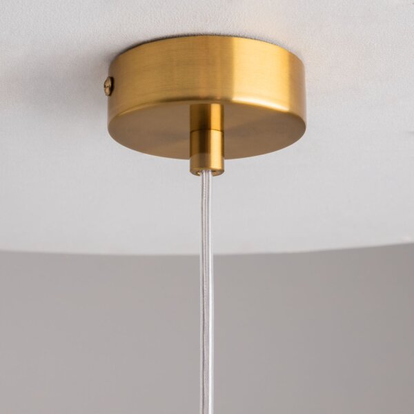 Hängelampe Glas Metall in Bronze L:25 cm GU10 Modern