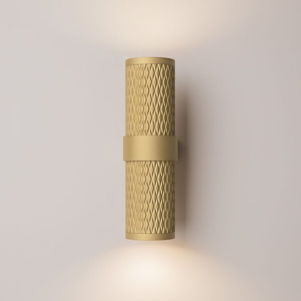 Up Down Wandleuchte in Gold H:21,7 cm GU10 2-flammig