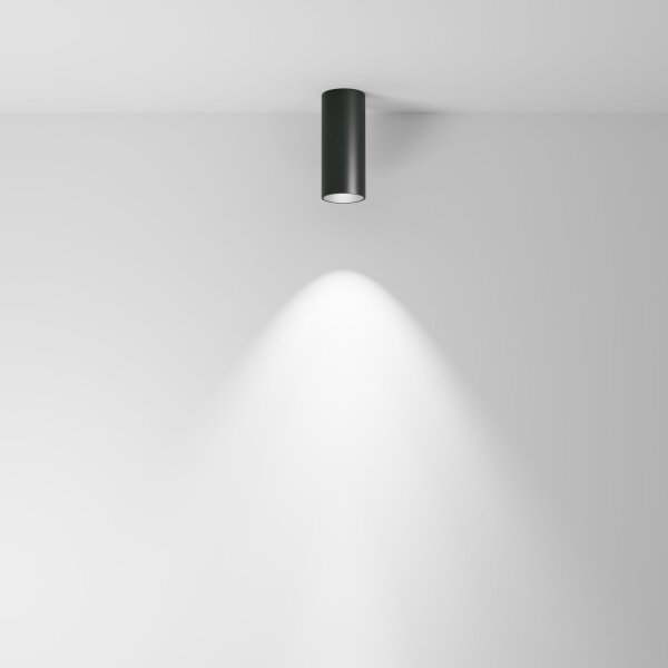 LED Aufbauspot Aluminium Schwarz Ø5,2 cm 3000 K 12 W