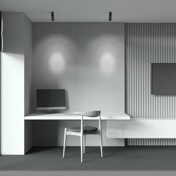 LED Deckenspot flexibel Schwarz B:5,2 cm 900 lm 3000 K