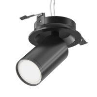 Verstellbarer Einbaustrahler Schwarz &Oslash;5,2 cm GU10