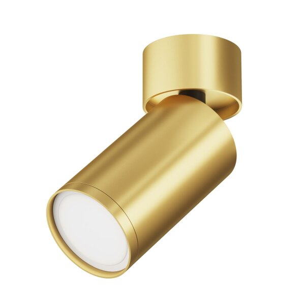 Deckenstrahler Aluminium in Gold flexibel GU10 B:5,2 cm