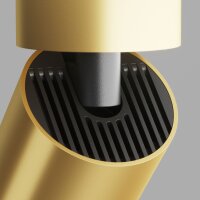 Deckenstrahler Aluminium in Gold flexibel GU10 B:5,2 cm