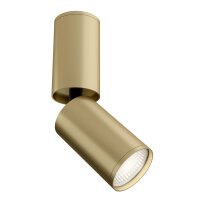 Deckenspot Aluminium in Gold beweglich GU10 L:5,2 cm