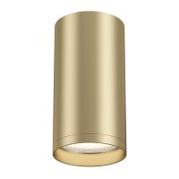 Aufbaustrahler Aluminium Gold H:10 cm GU10 Aufputz