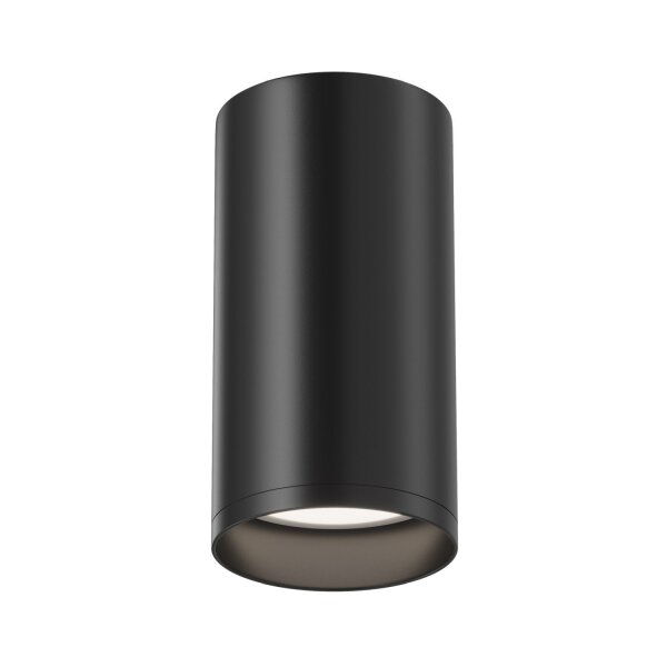 Aufbaustrahler Aluminium Schwarz Ø5,2 cm GU10 Aufputz