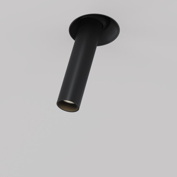 LED Einbauspot flexibel Schwarz H:21 cm 3000 K 460 lm