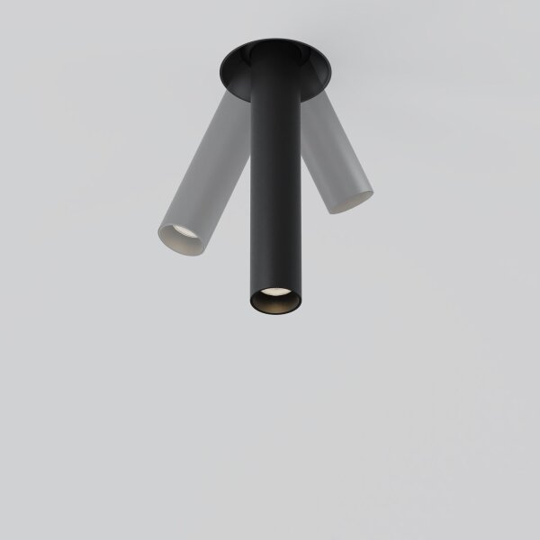 LED Einbauspot flexibel Schwarz H:21 cm 3000 K 460 lm