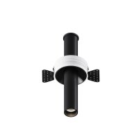 LED Einbauspot flexibel Schwarz H:21 cm 3000 K 460 lm