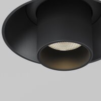LED Einbauspot flexibel Schwarz H:21 cm 3000 K 460 lm