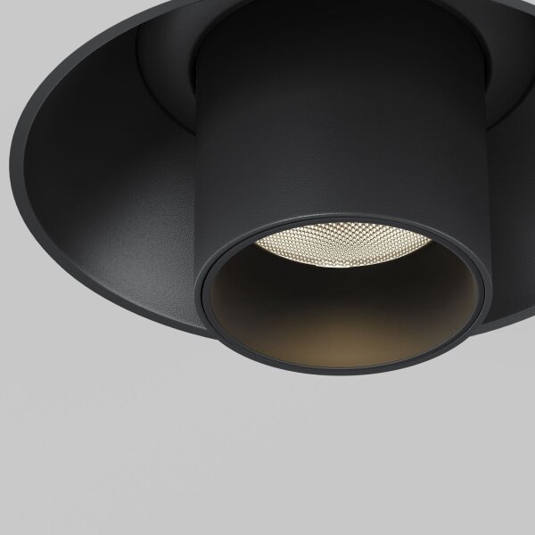 LED Einbauleuchte flexibel Schwarz H:31 cm 3000 K 7 W