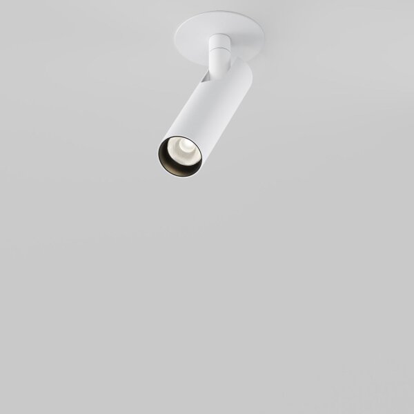 LED Einbauleuchte Aluminium Weiß Ø3 cm rund 6 W 3000 K