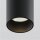 Runde LED Einbauspot Aluminium Schwarz H:32 cm 3000 K