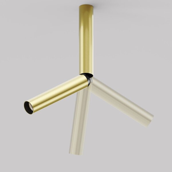 LED Deckenspot schwenkbar in Messing L:3 cm 6 W 3000 K