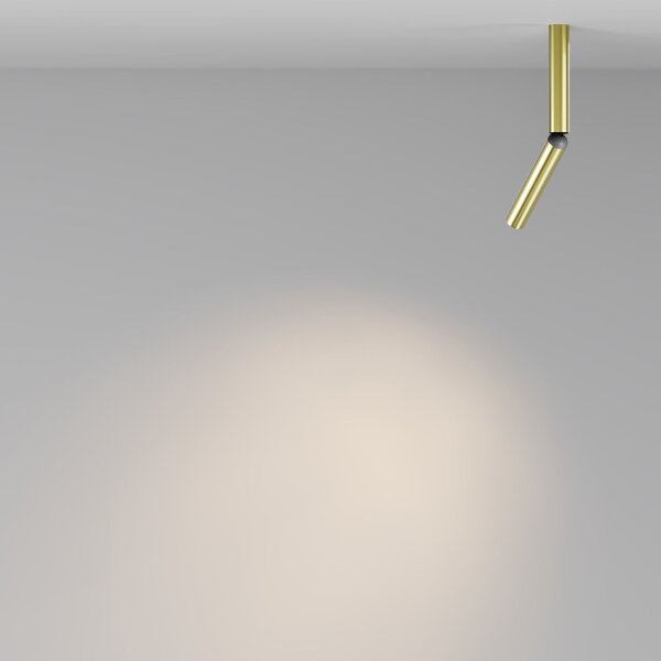 LED Deckenspot schwenkbar in Messing L:3 cm 6 W 3000 K
