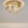 Runde Deckenlampe Glas Metall Gold E14 Ø55,4 cm Modern