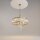 Kronleuchter Glas Metall Gold E14 Ø58 cm rund 6-flammig