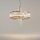 Kronleuchter Glas Metall Gold E14 Ø58 cm rund 6-flammig