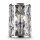 Wandlampe Kristall Glas Chrom Esszimmer E27 B:14,6 cm