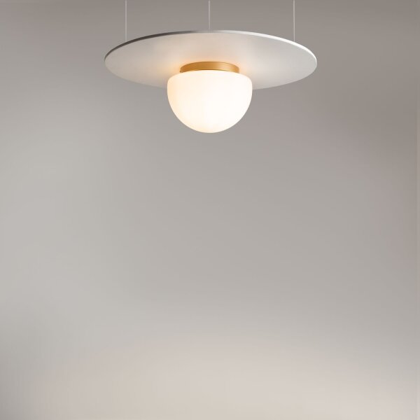 Runde Deckenlampe Glas Gold Ø31,5 cm E27 blendarm