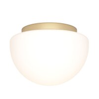 Runde Deckenlampe Glas Gold Ø31,5 cm E27 blendarm