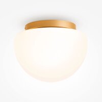 Runde Deckenlampe Glas Gold Ø31,5 cm E27 blendarm