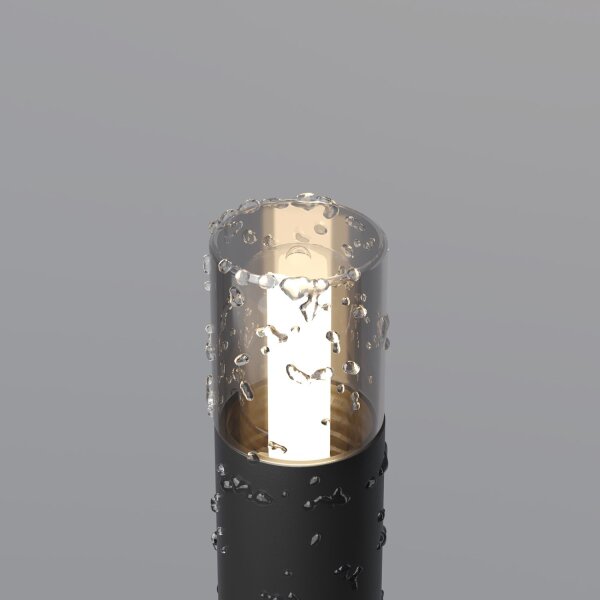 Wegeleuchte Erdspieß Aluminium Glas IP54 G9 blendarm