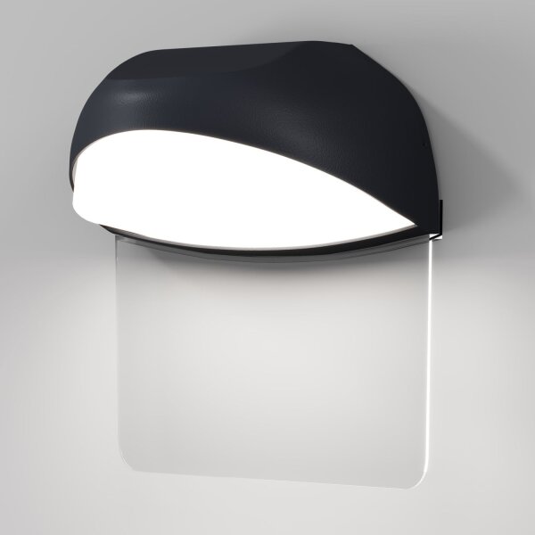 LED Hausnummernleuchte Aluminium IP65 H:18,4 cm 3000 K