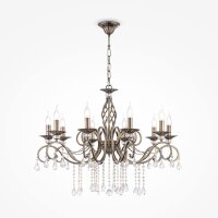 Kronleuchter Klassisch in Bronze L:85 cm E14 10-flmg