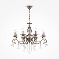 Kronleuchter Klassisch in Bronze L:72 cm E14 8-flmg