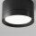 Runde Deckenlampe Aluminium Ø8,5 cm GX53 in Schwarz