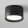 Runde Deckenlampe Aluminium Ø8,5 cm GX53 in Schwarz