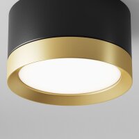 Runde Deckenlampe Aluminium Ø8,5 cm GX53 Schwarz Gold