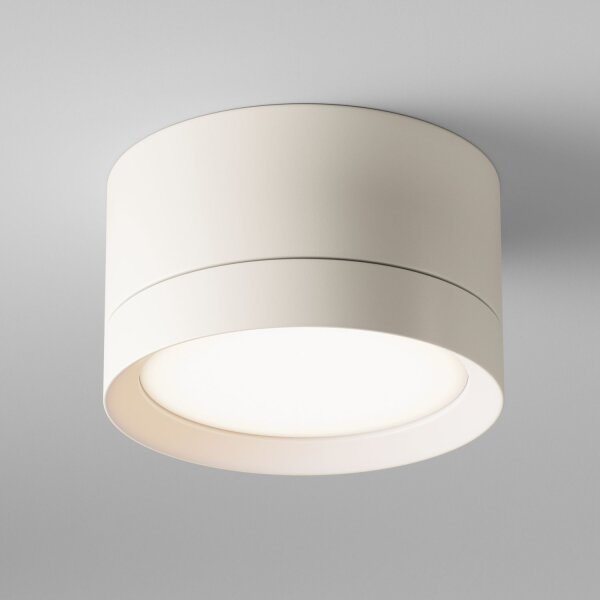 Runde Deckenlampe Aluminium L:8,5 cm GX53 in Weiß