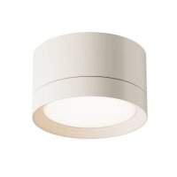 Runde Deckenlampe Aluminium L:8,5 cm GX53 in Wei&szlig;