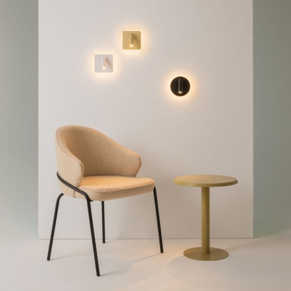 LED Wandleuchte Aluminium Schalter Weiß B:13 cm 3000 K