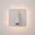 LED Wandleuchte Aluminium Schalter Weiß B:13 cm 3000 K