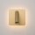 LED Wandleuchte Aluminium Schalter Gold H:13 cm 3000 K