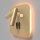 LED Wandleuchte Aluminium Schalter Gold H:13 cm 3000 K