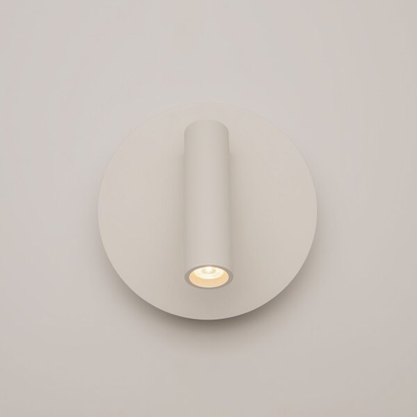 LED Wandleuchte Aluminium Schalter Weiß Ø14 cm 3000 K